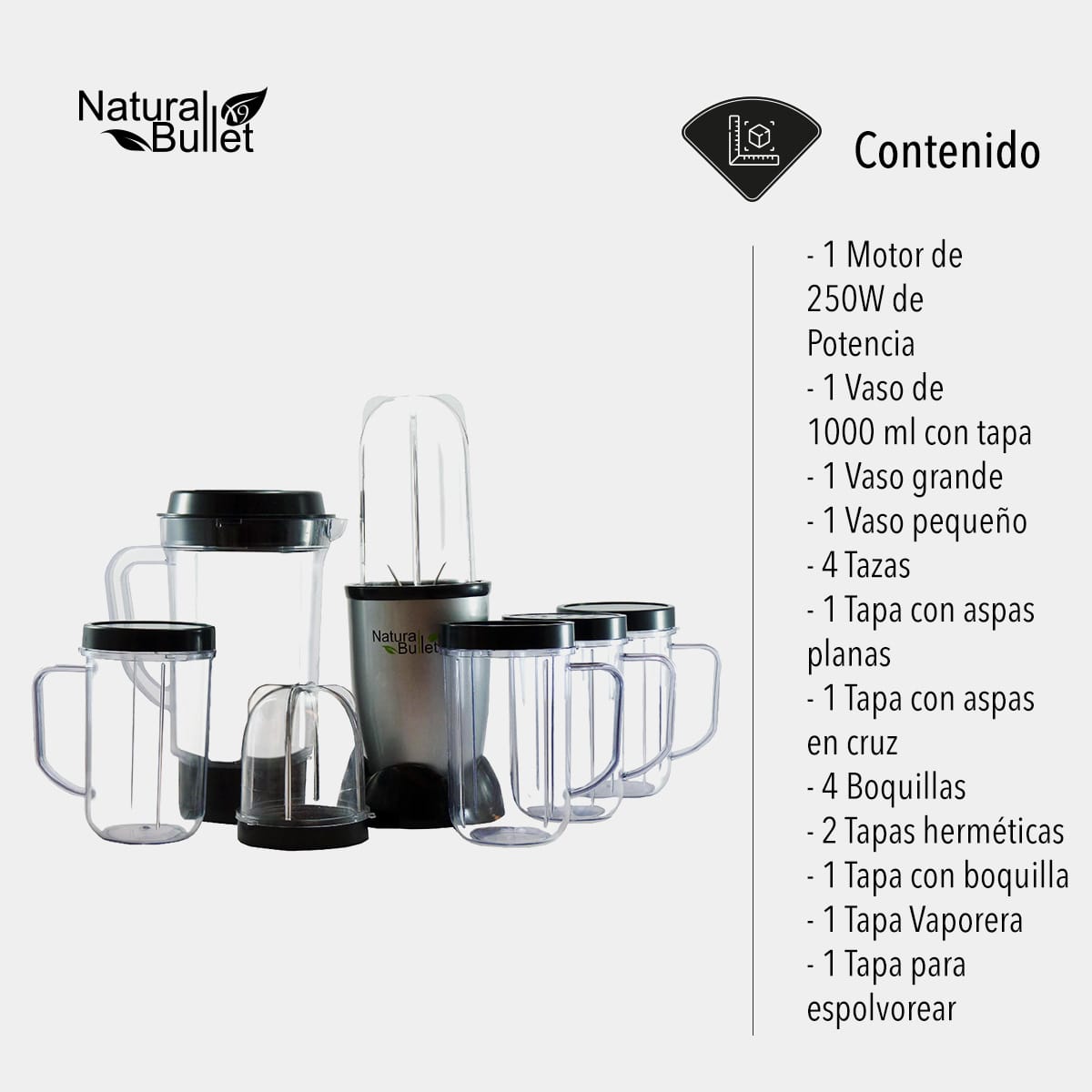 Natural Bullet X9 Licuadora / Procesador De Alimentos